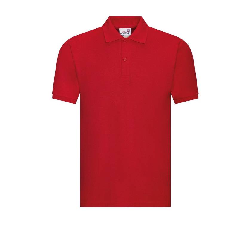 Academy Poloshirt Mädchen Rot Bunt XL von AWDis