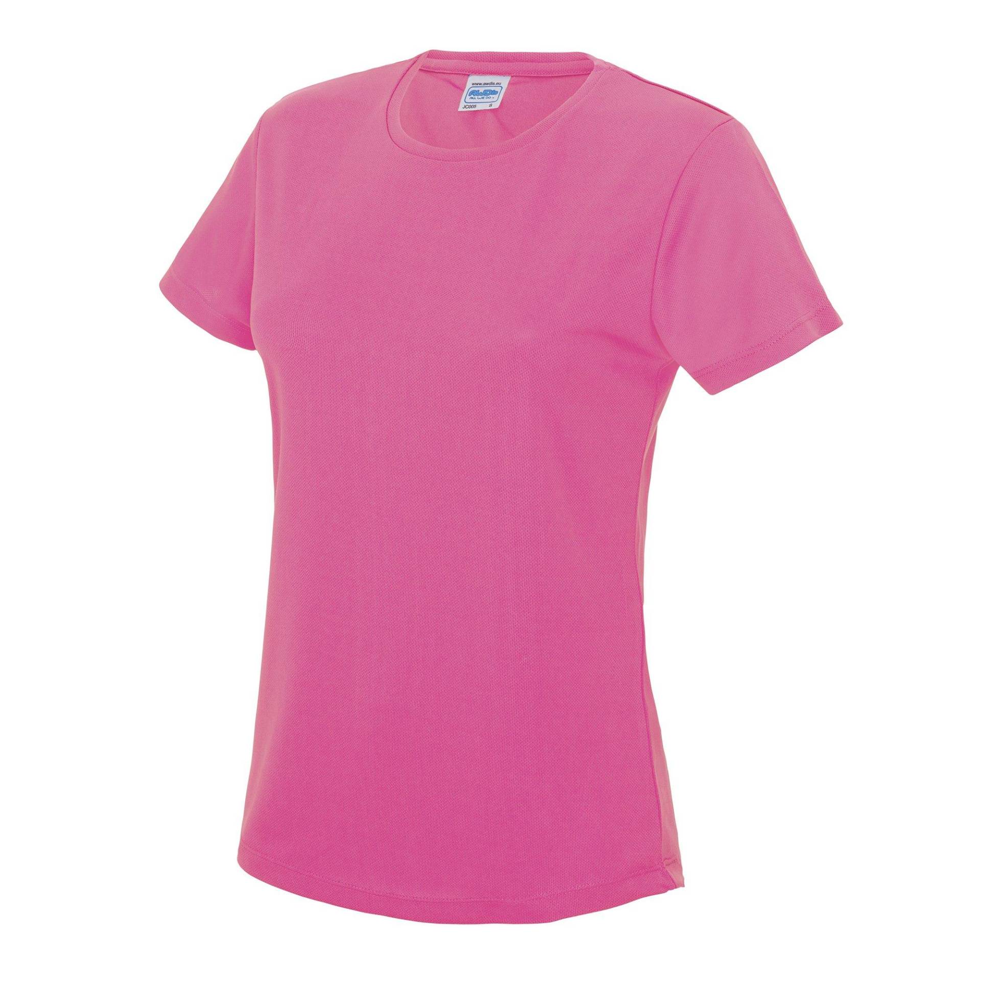 Just Cool Sport Tshirt Unifarben Damen Pink XL von AWDis