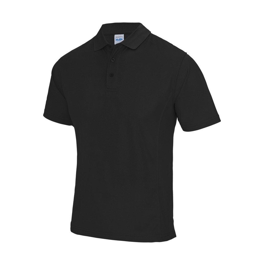 Supercool Sport Performance Kurzarm Polo Shirt Herren Schwarz XL von AWDis