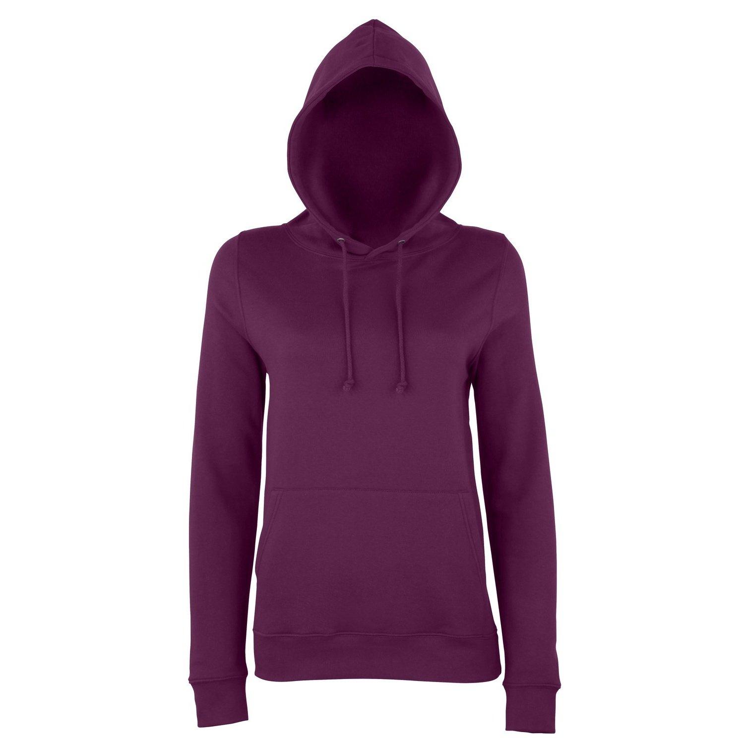 Just Hoods Kapuzenpullover Hoodie Damen Pflaume XL von AWDis