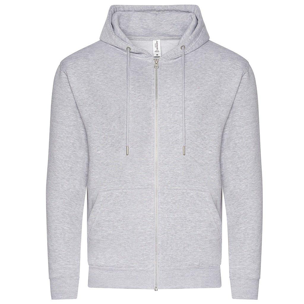 Hoodie Mit Durchgehendem Reißverschluss Aus Biologischem Anbau Damen Grau XXL von AWDis