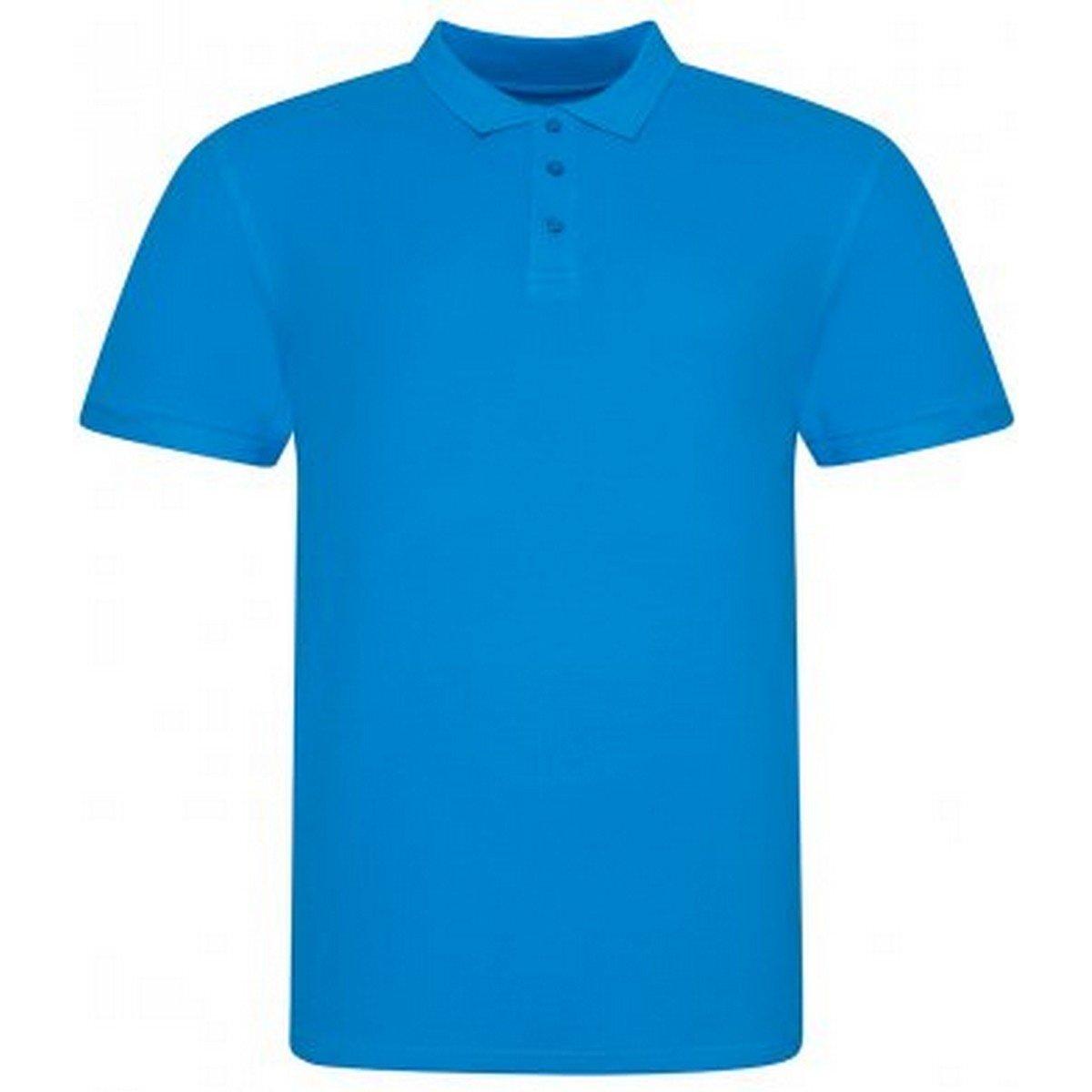 Polo Shirt Pique Herren Azurblau M von AWDis