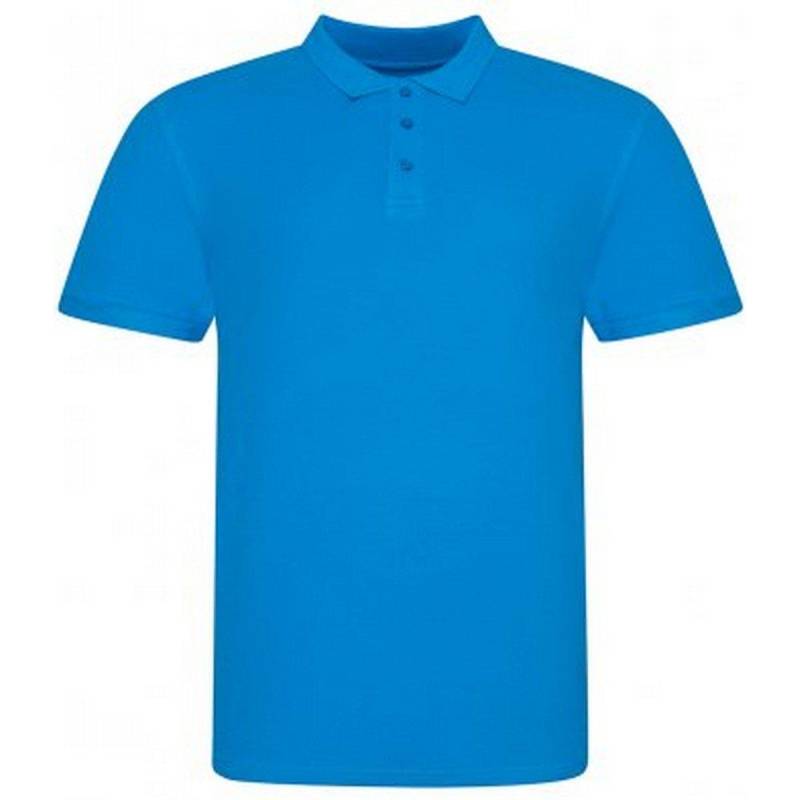 Polo Shirt Pique Herren Azurblau M von AWDis