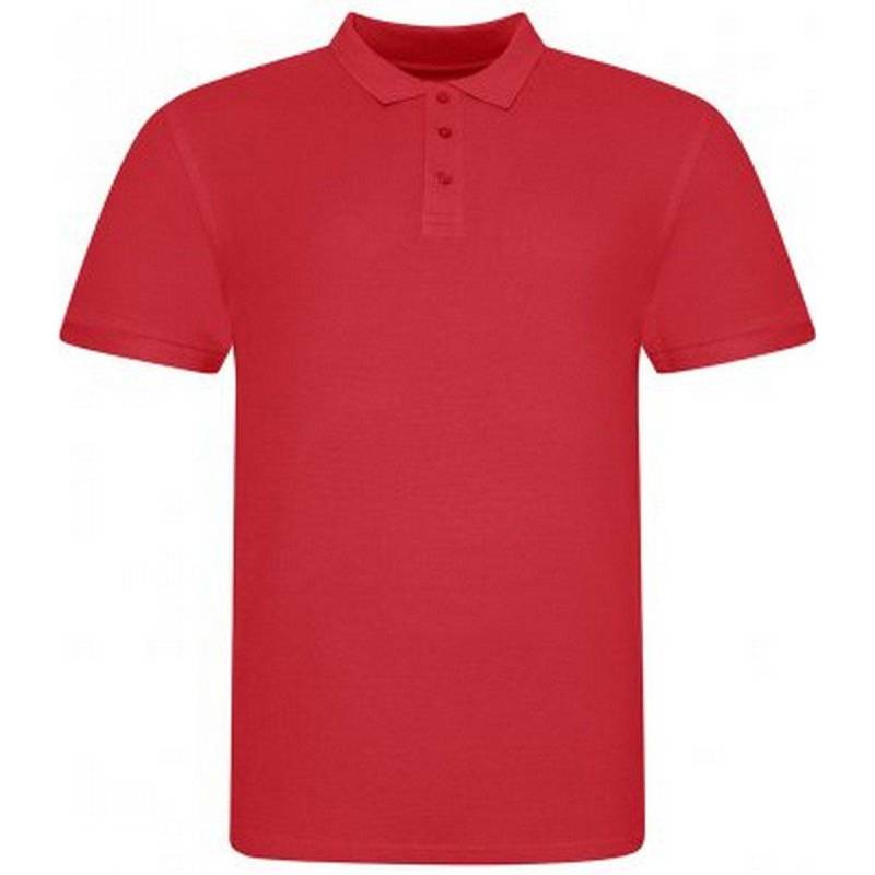 Polo Shirt Pique Herren Rot Bunt L von AWDis