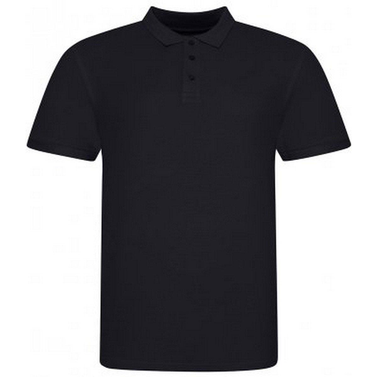 Polo Shirt Pique Herren Schwarz XL von AWDis