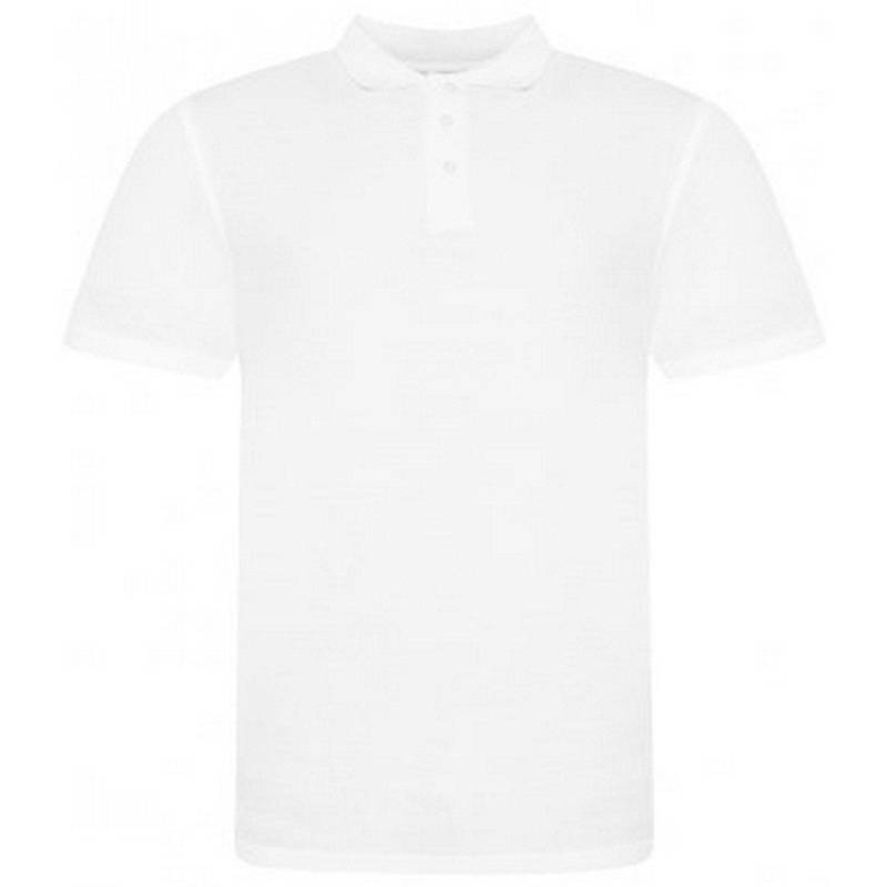 Polo Shirt Pique Herren Weiss S von AWDis