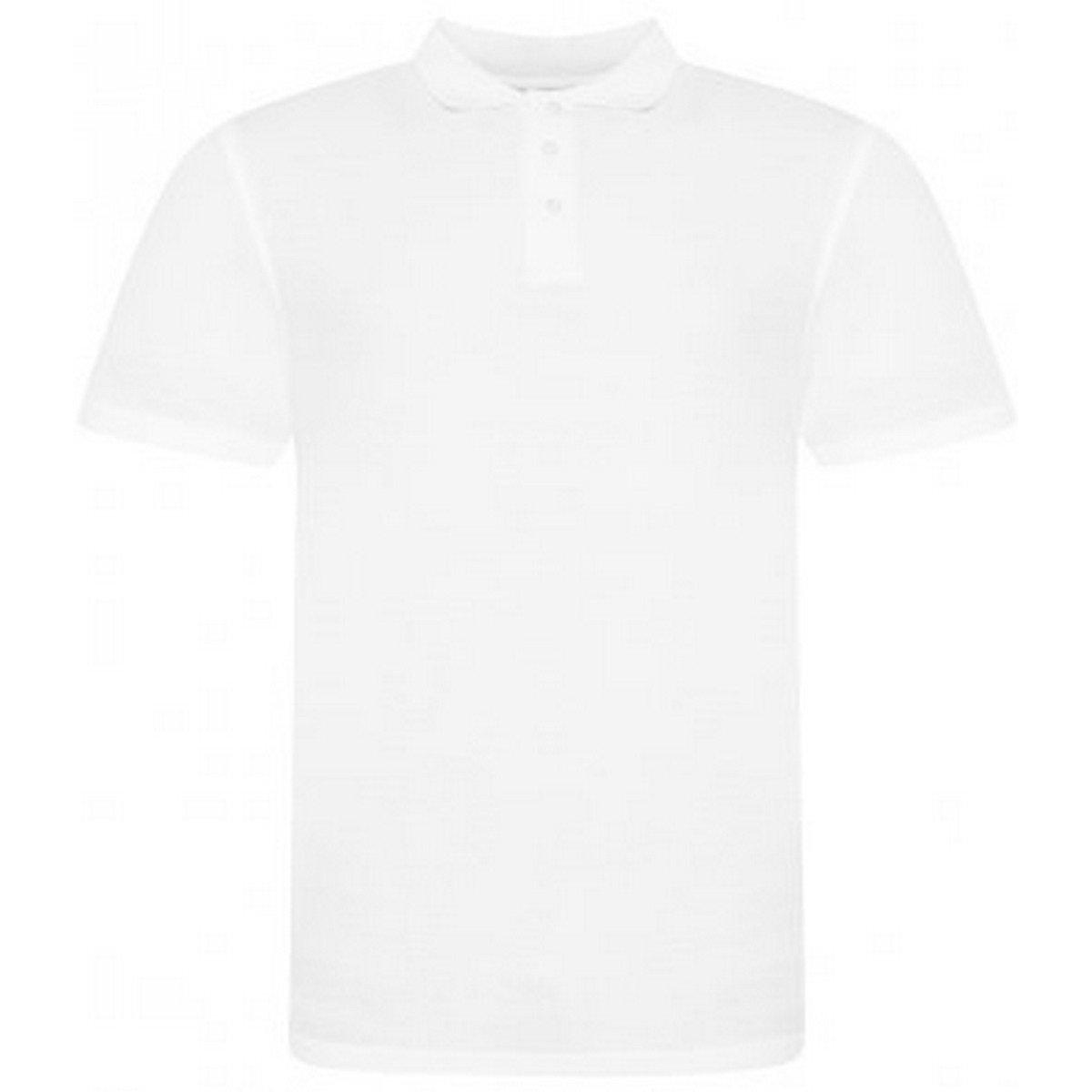 Polo Shirt Pique Herren Weiss XL von AWDis