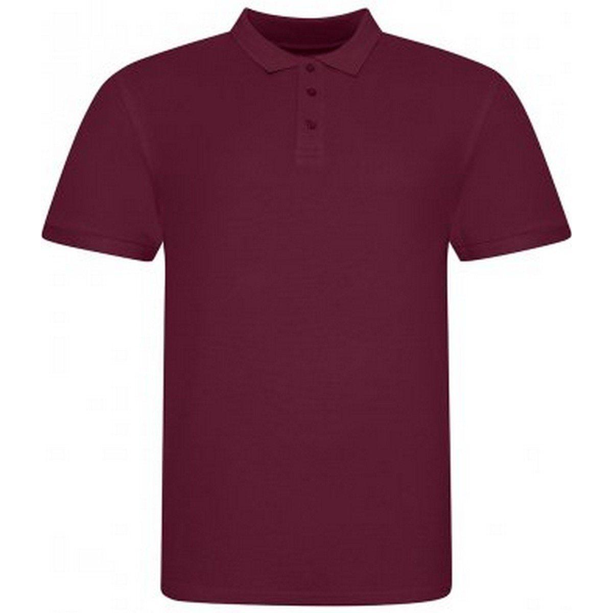 Poloshirt Pique Herren Weinrot S von AWDis