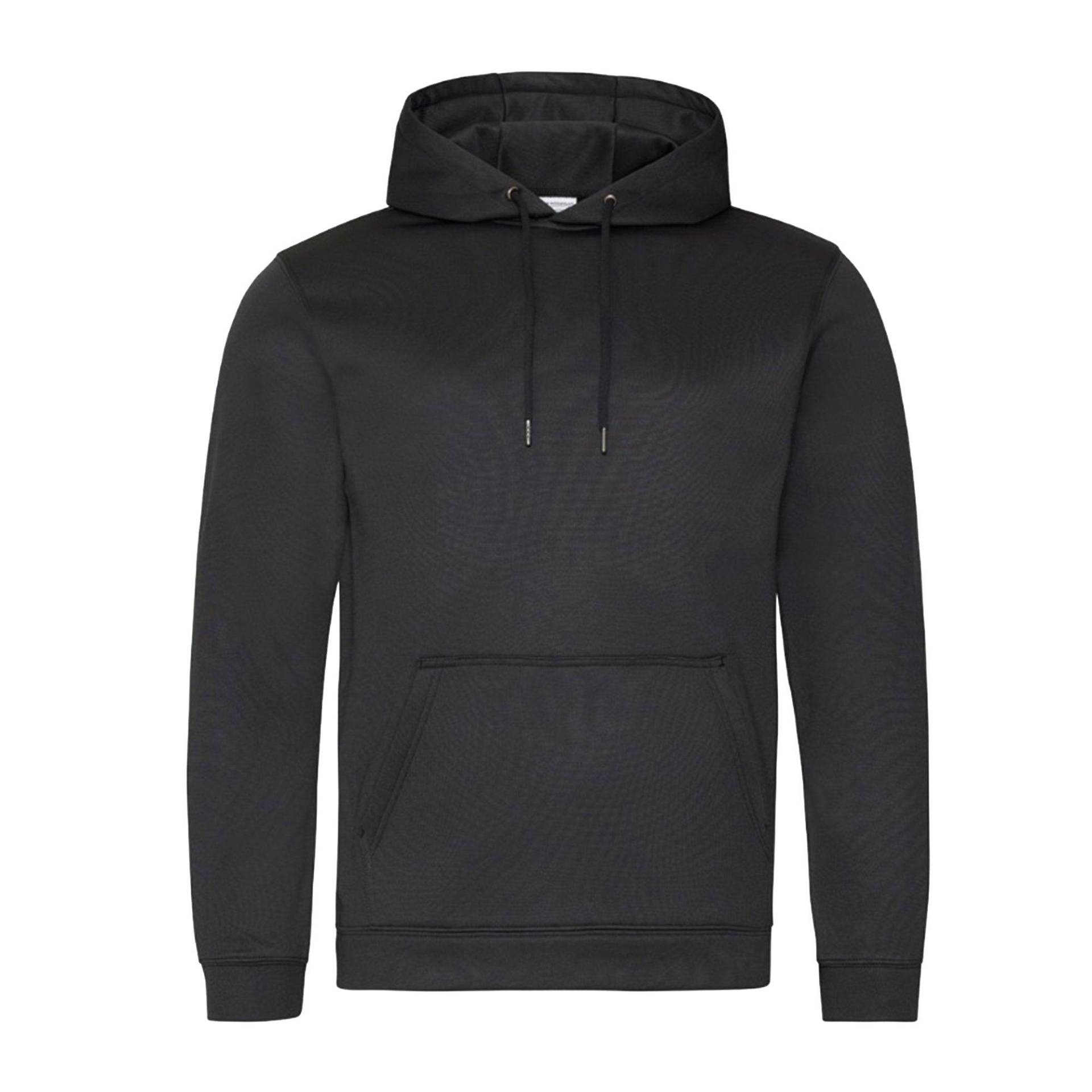 Polyester Sports Hoodie Damen Schwarz L von AWDis