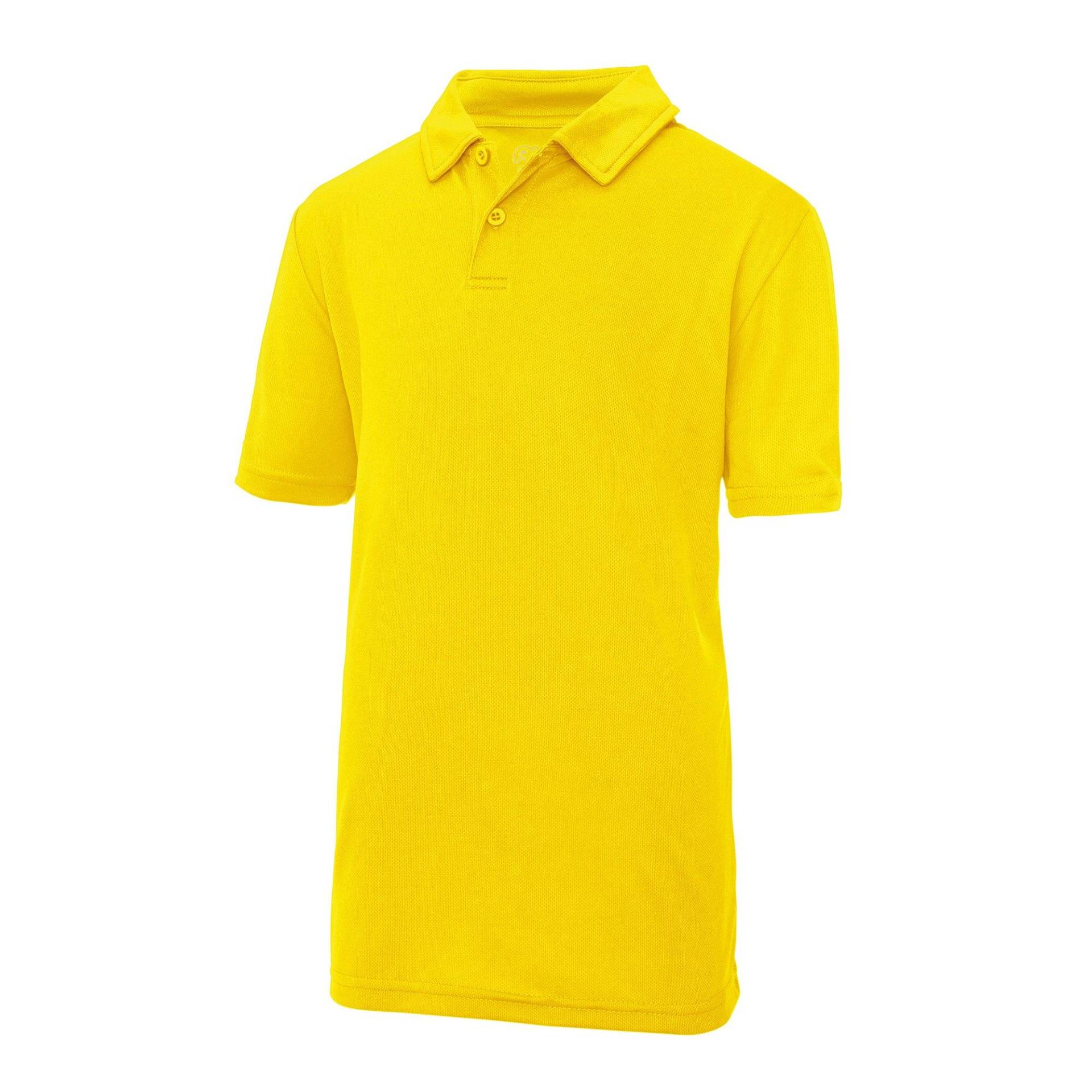 Just Cool Sport Polo Shirt Mädchen Gelb 158 von AWDis