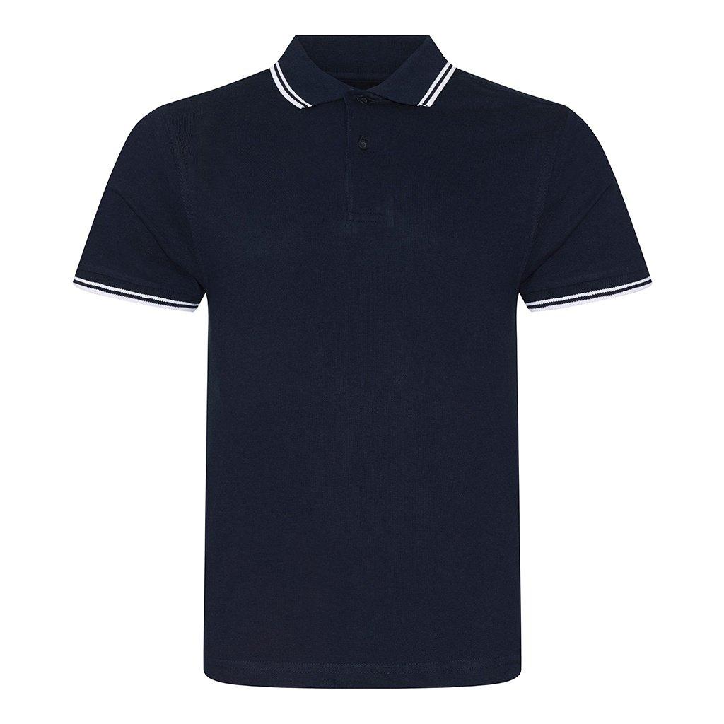 Stretch Tipped Pique Polo Shirt Herren Marine XL von AWDis