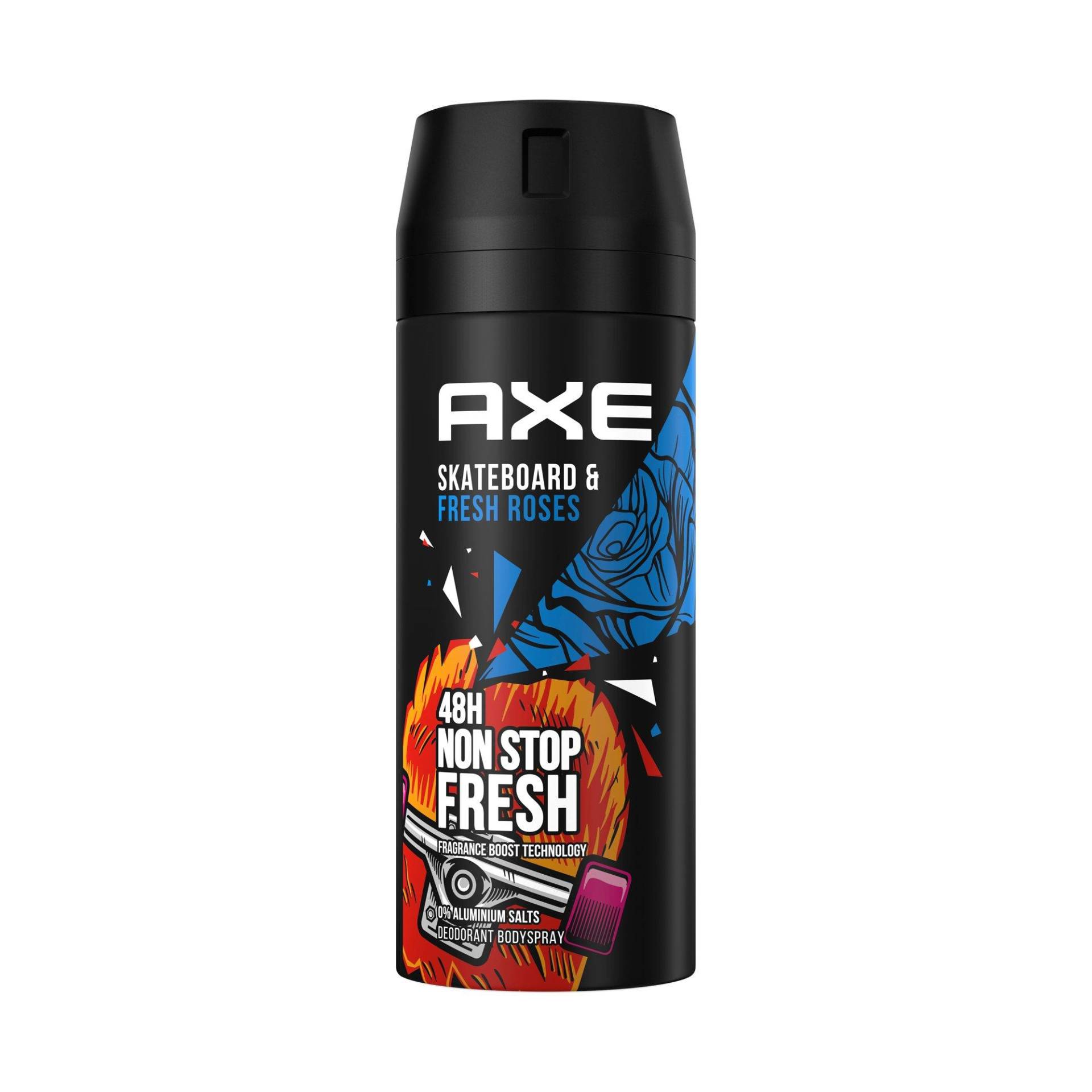 Deodorant & Bodyspray Skateboard & Fresh Roses Ohne Aluminiumsalze Damen  150 ml von AXE