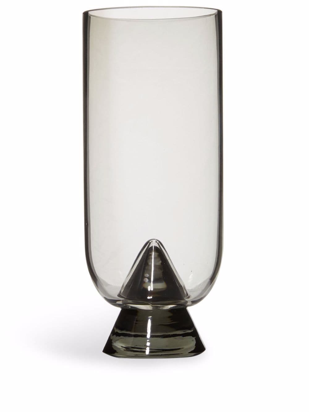 AYTM Glacies glass vase - Black von AYTM