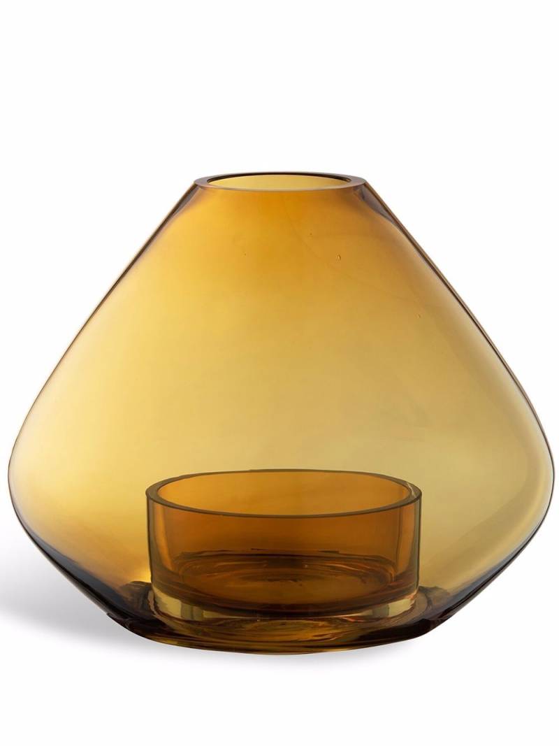 AYTM UNO glass lantern vase - Yellow von AYTM