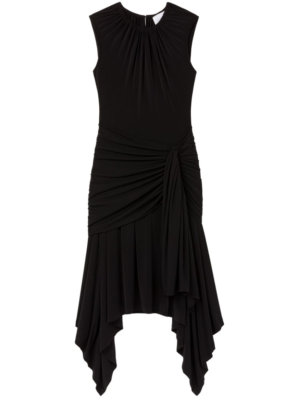 AZ FACTORY Helleborus draped midi dress - Black von AZ FACTORY