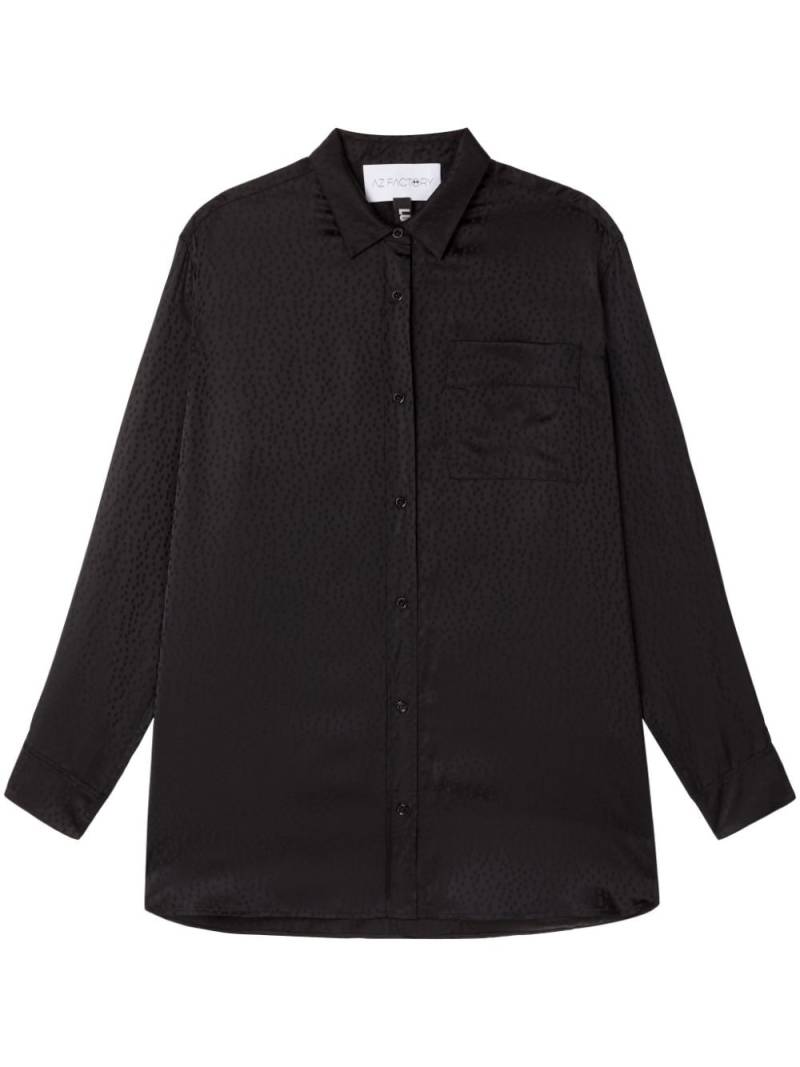 AZ FACTORY Lounge polka-dot jacquard shirt - Black von AZ FACTORY