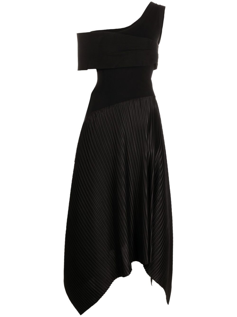 AZ FACTORY Sundance asymmetric maxi dress - Black von AZ FACTORY