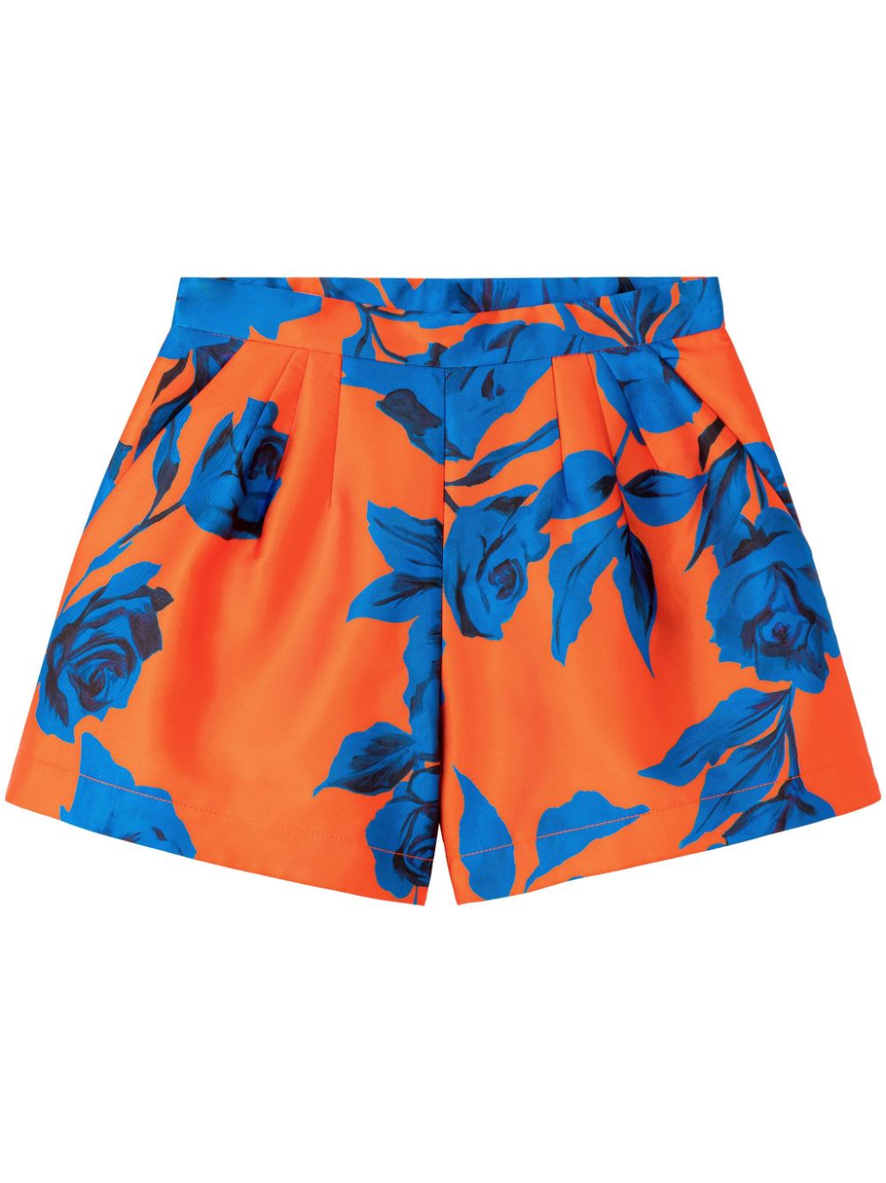 AZ FACTORY Tiger Lily cotton shorts - Blue von AZ FACTORY