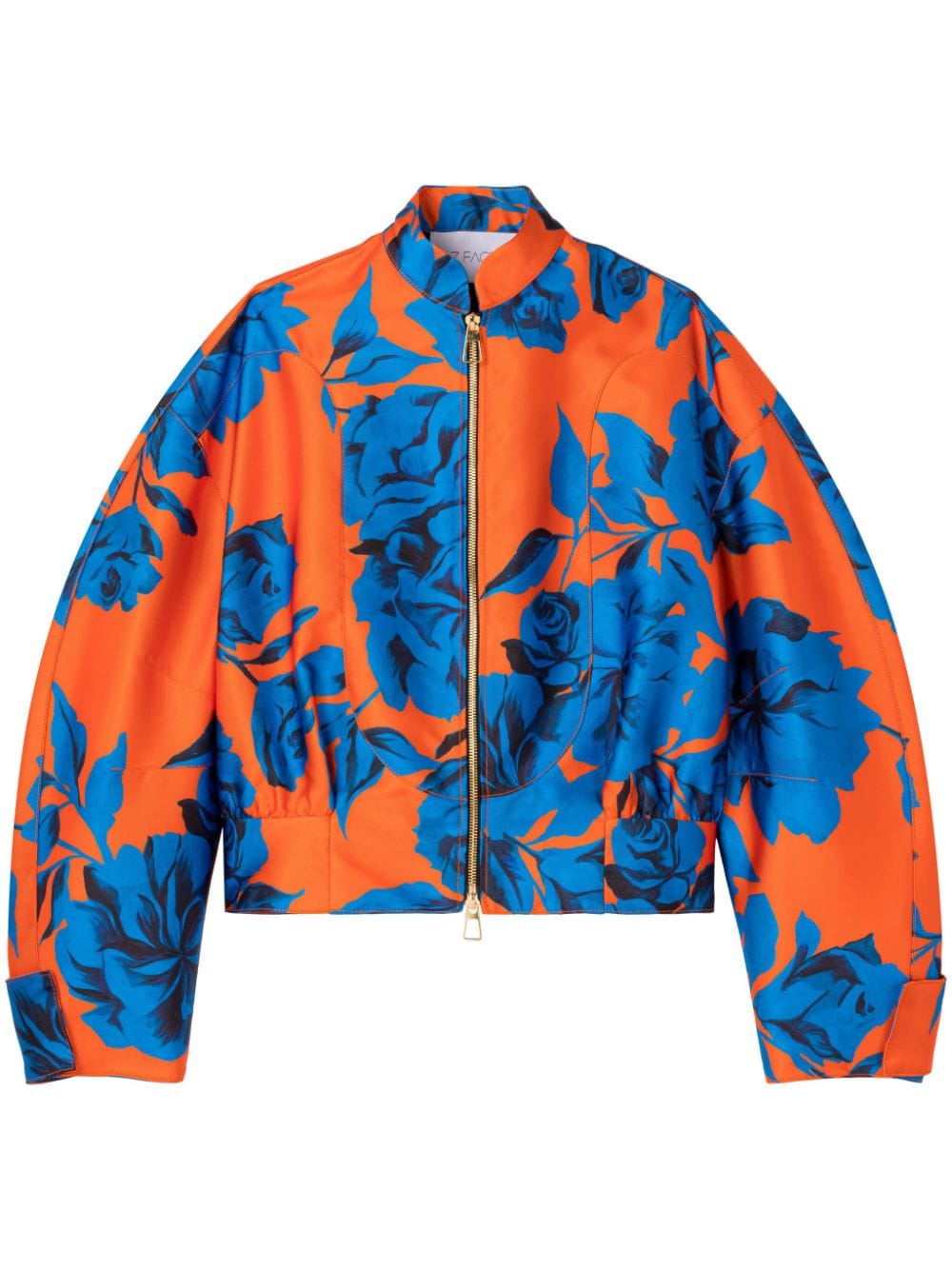 AZ FACTORY Tiger Lily-print bomber jacket - Orange von AZ FACTORY