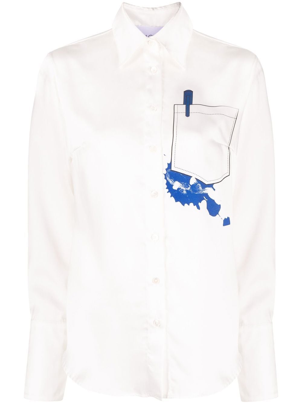 AZ FACTORY Tribute Ink Stain blouse - White von AZ FACTORY