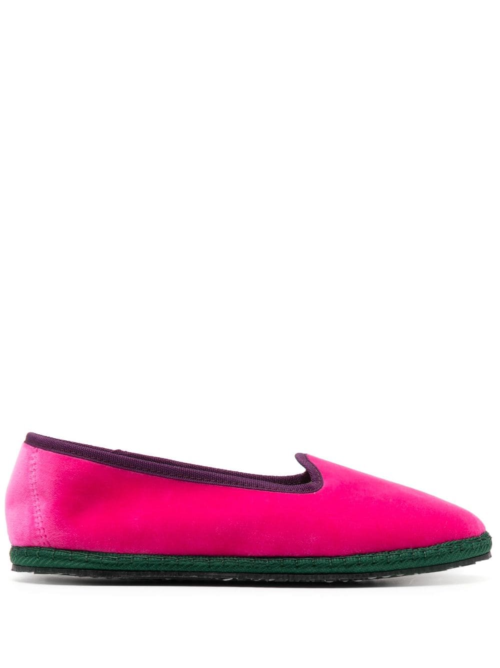 AZ FACTORY contrasting-trim velvet slippers - Pink von AZ FACTORY