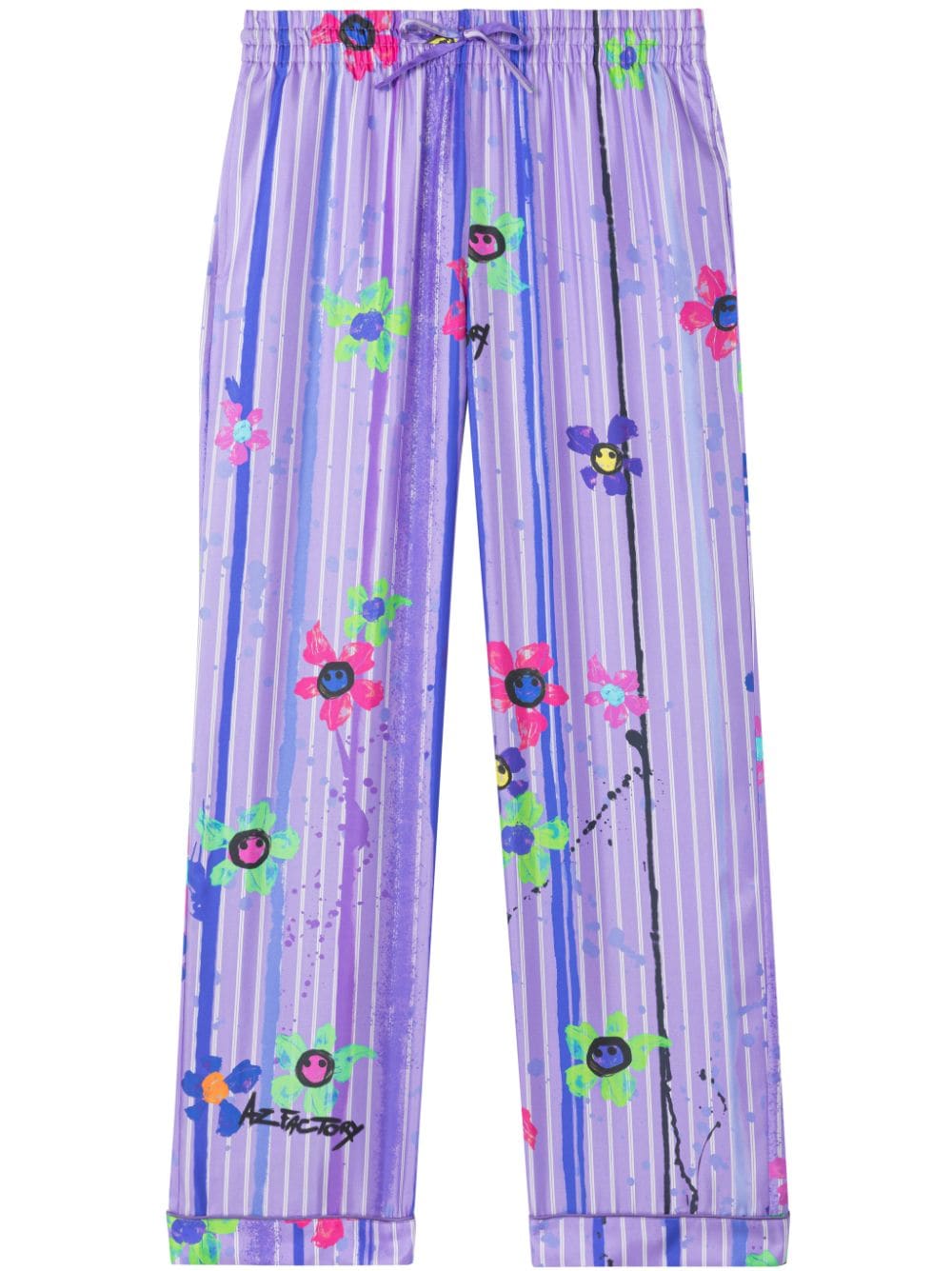 AZ FACTORY drawstring silk trousers - Purple von AZ FACTORY