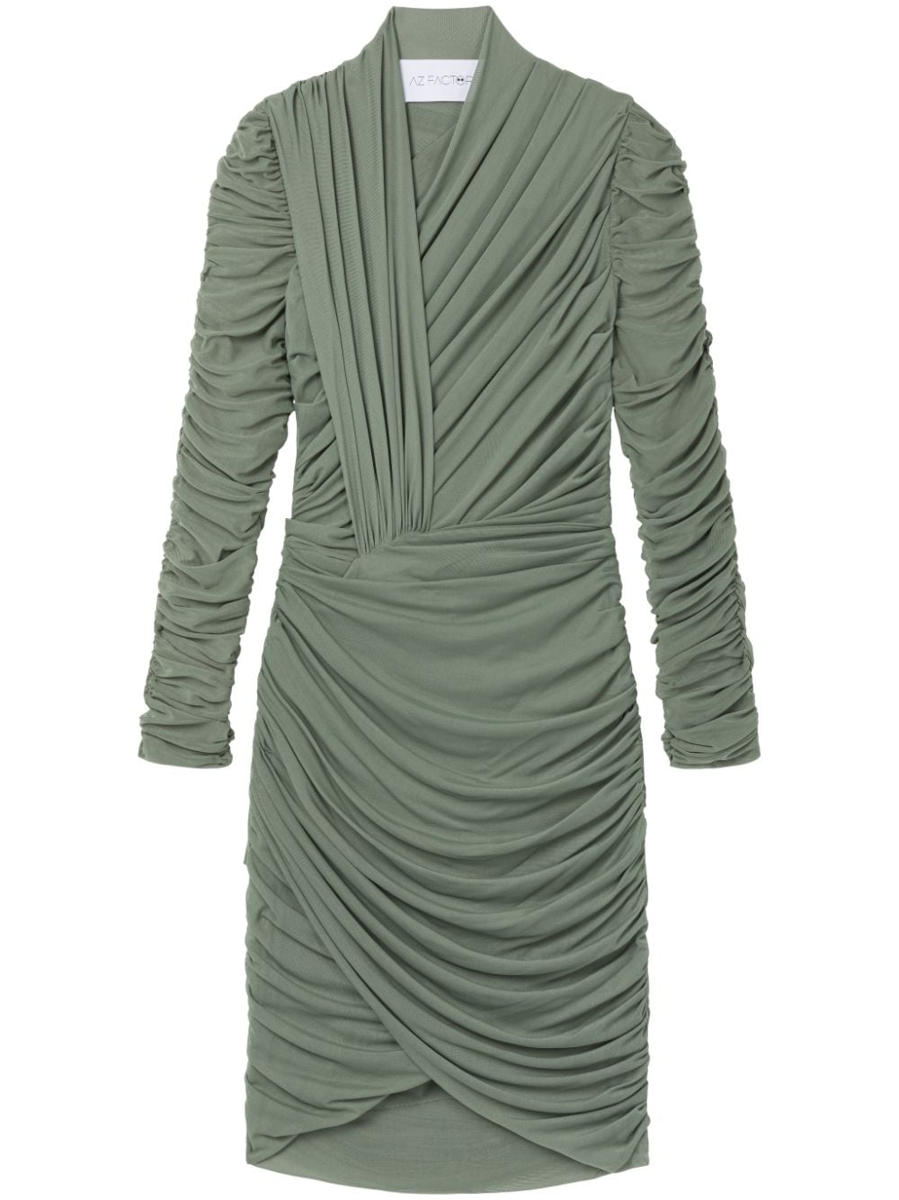 AZ FACTORY x Ester Manas draped mini dress - Green