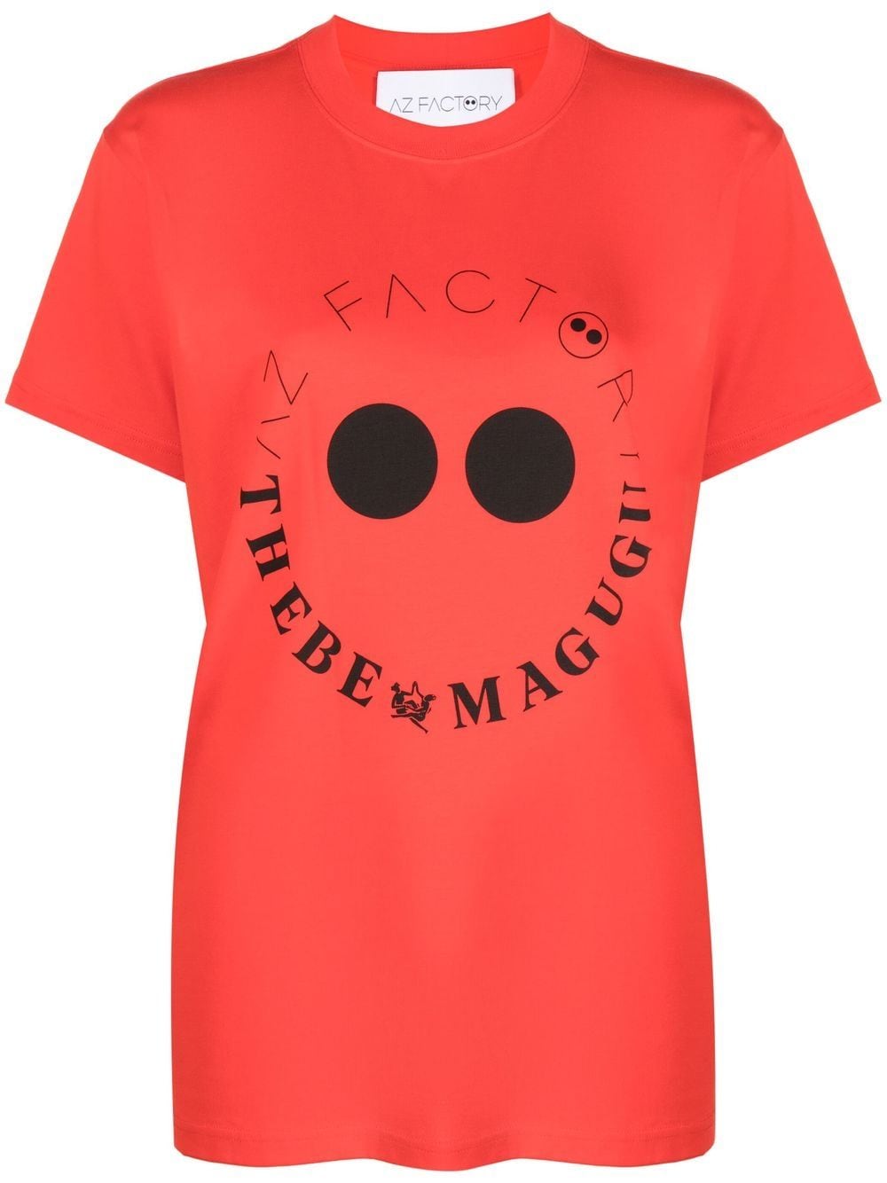 AZ FACTORY x Thebe Magugu logo-print T-shirt - Red von AZ FACTORY