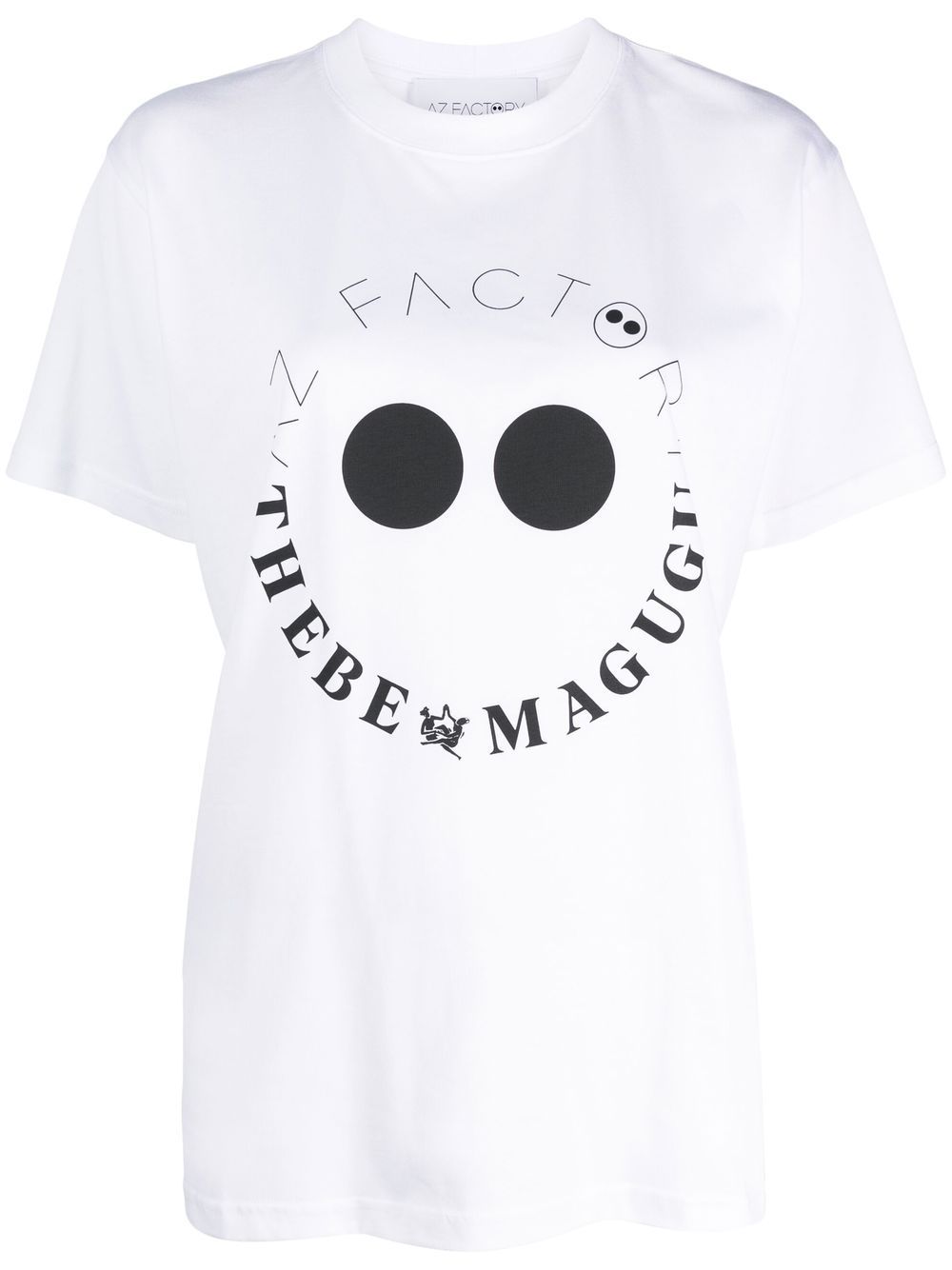 AZ FACTORY x Thebe Magugu logo-print T-shirt - White von AZ FACTORY