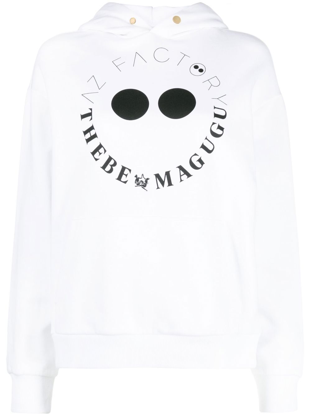 AZ FACTORY x Thebe Magugu logo-print hoodie - White von AZ FACTORY