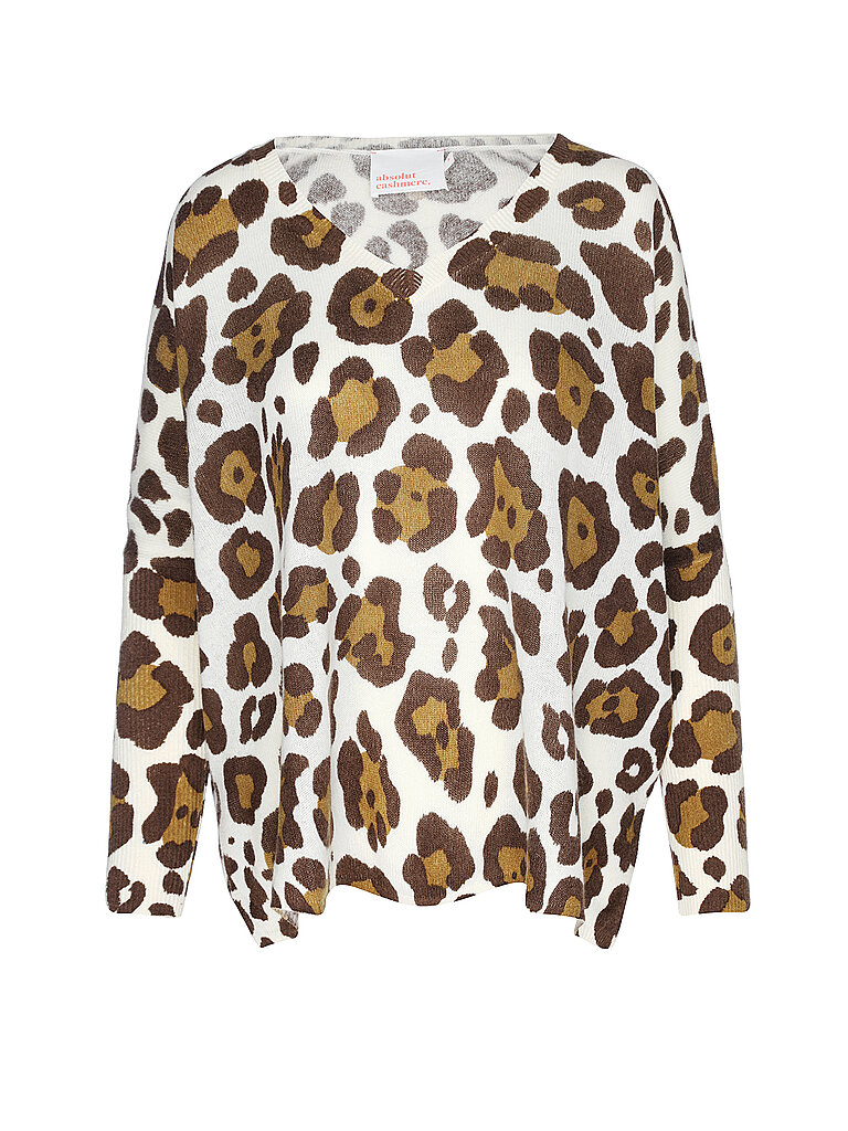 ABSOLUT Kaschmirpullover CAMILLE PRINT camel | S von Absolut