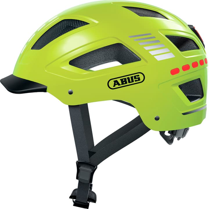 Abus Hyban 2.0 LED Velohelm neongelb von Abus