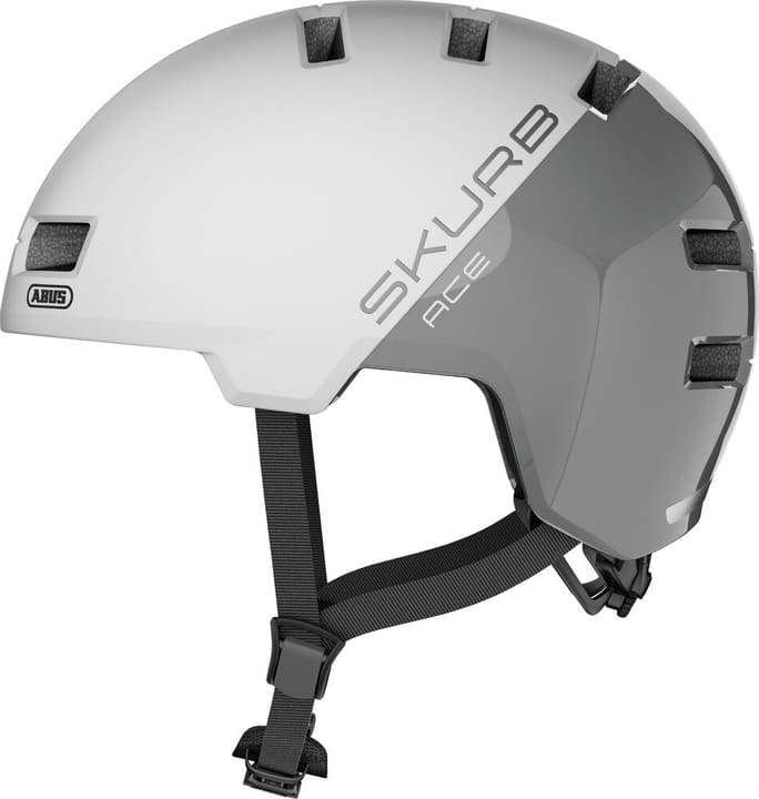 Abus Skurb ACE Velohelm silber von Abus