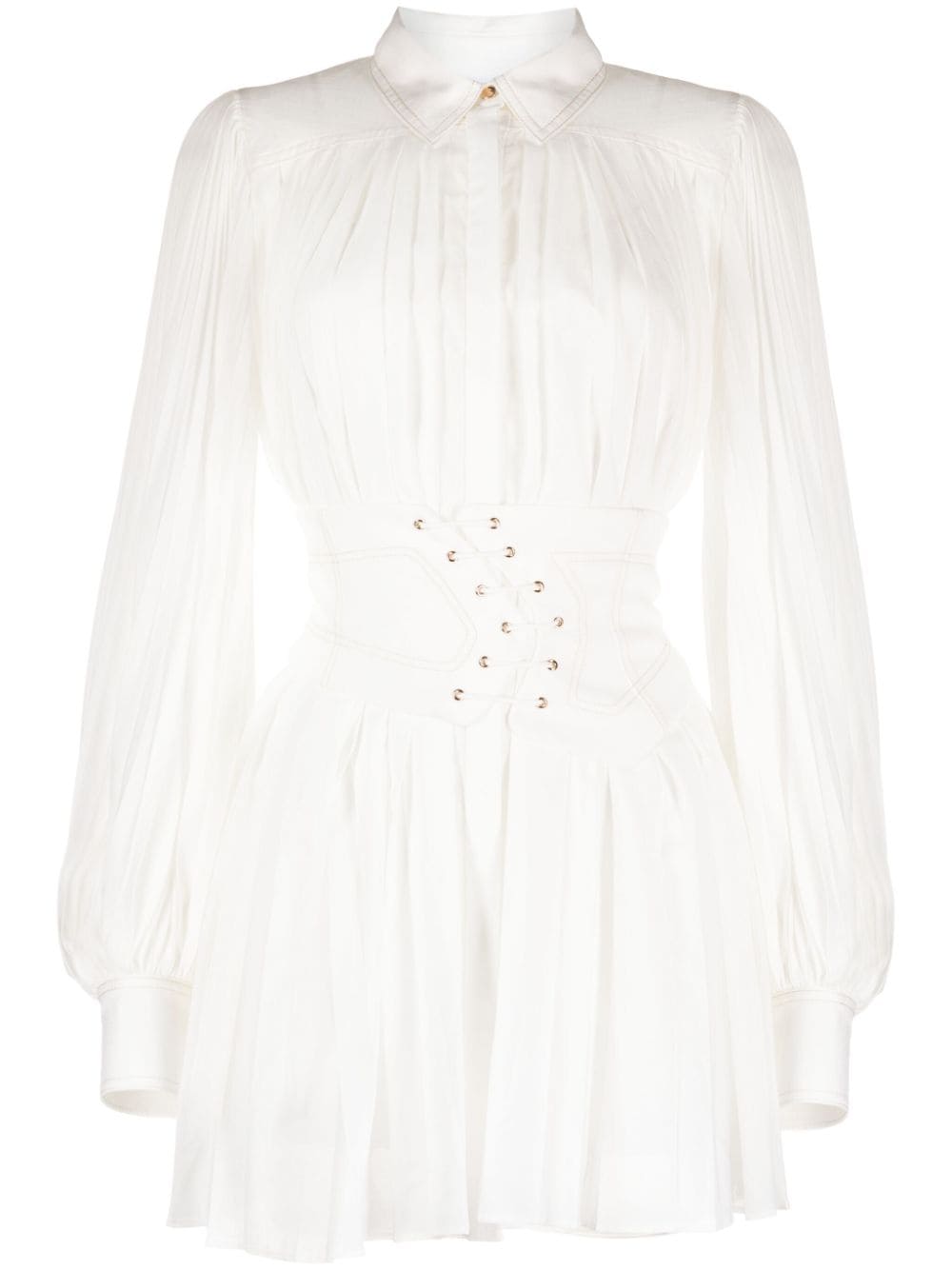 Acler Airlie pleated dress - White von Acler