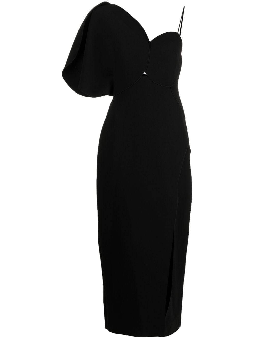 Acler Allister column midi dress - Black von Acler