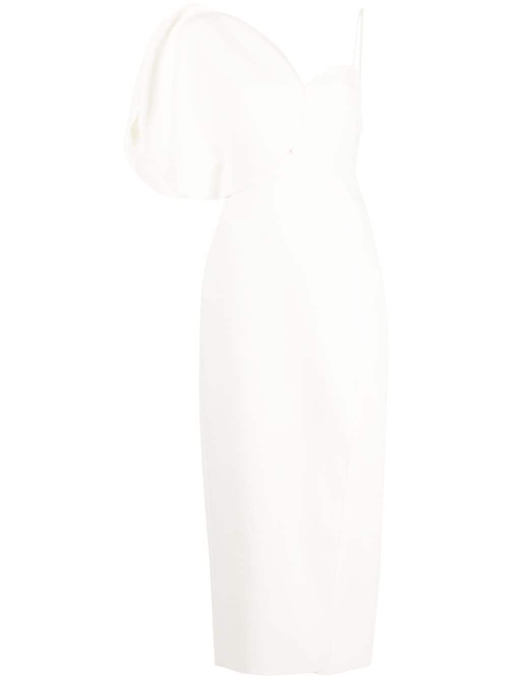 Acler Allister column midi dress - White von Acler