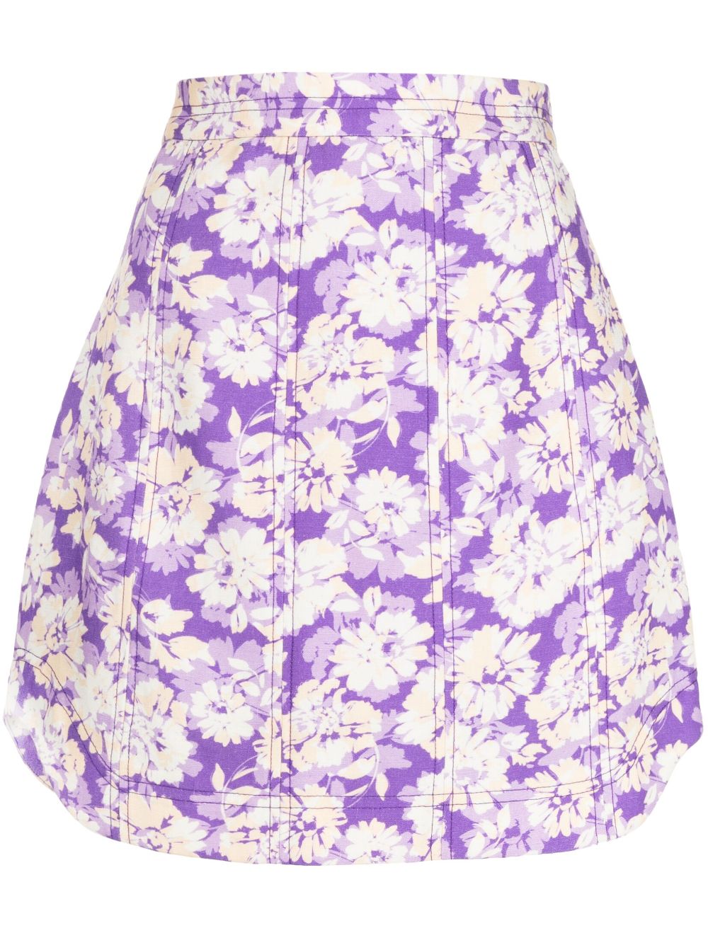 Acler Ardanary violet-print miniskirt - Purple von Acler