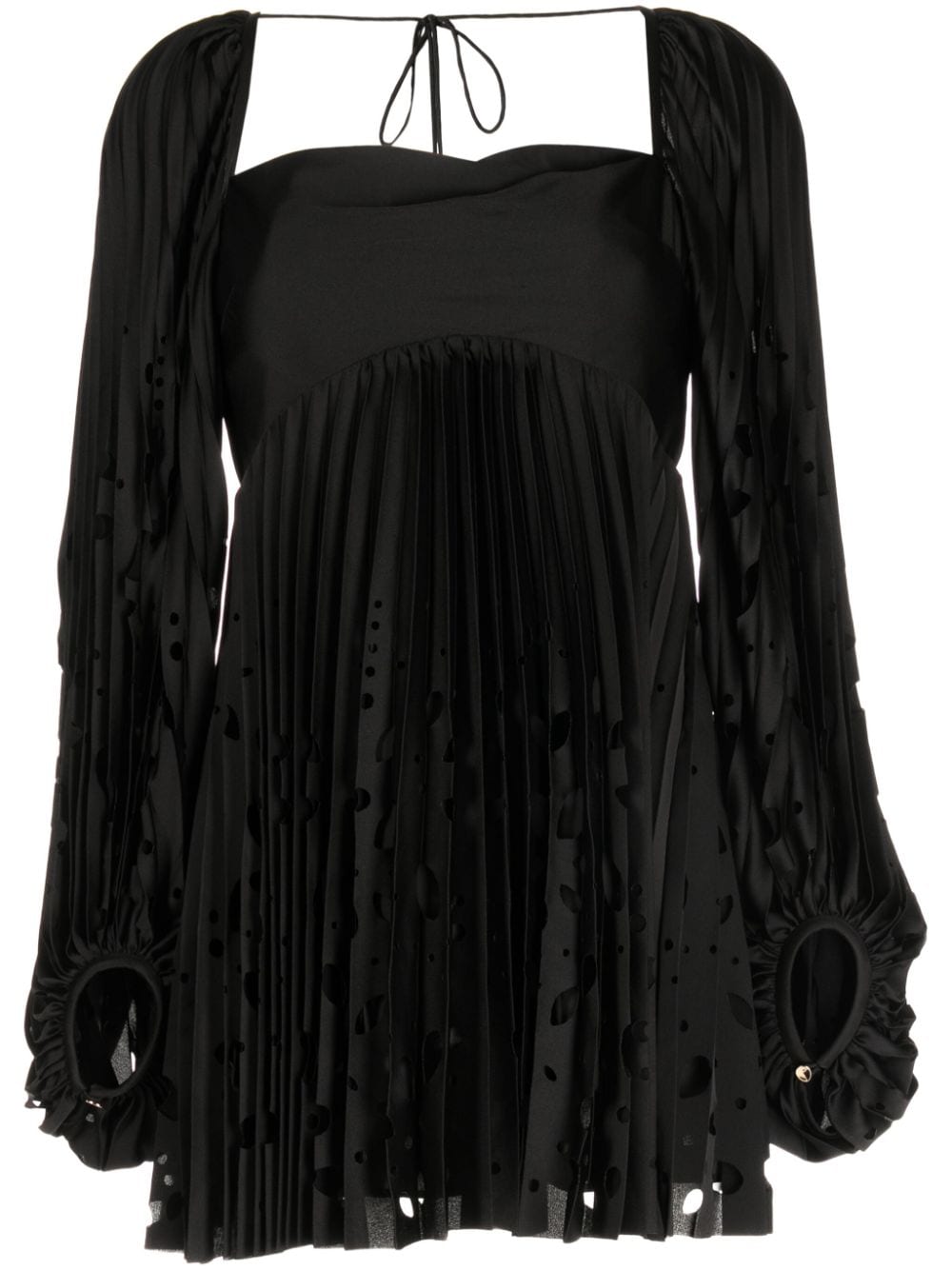 Acler Barlow pleated minidress - Black von Acler