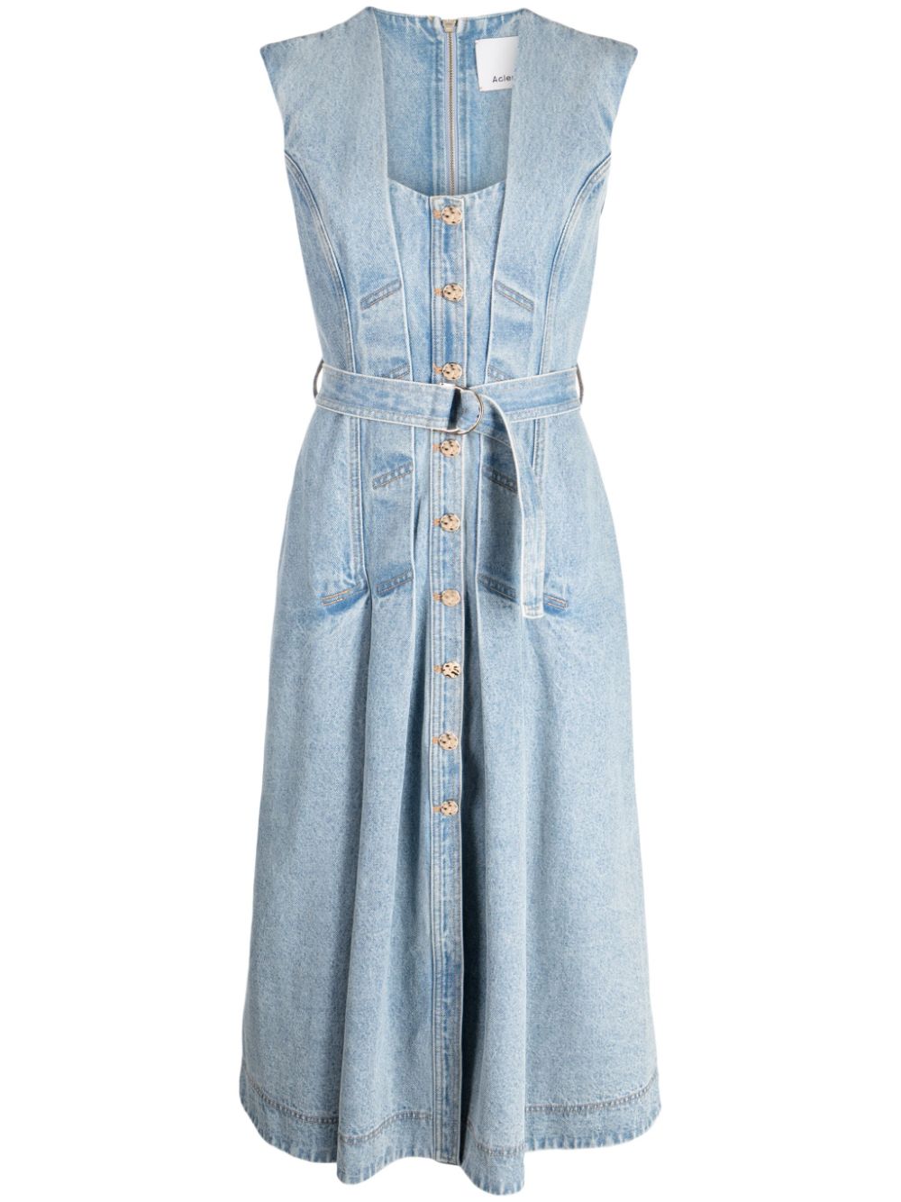 Acler Flaxton denim midi dress - Blue von Acler