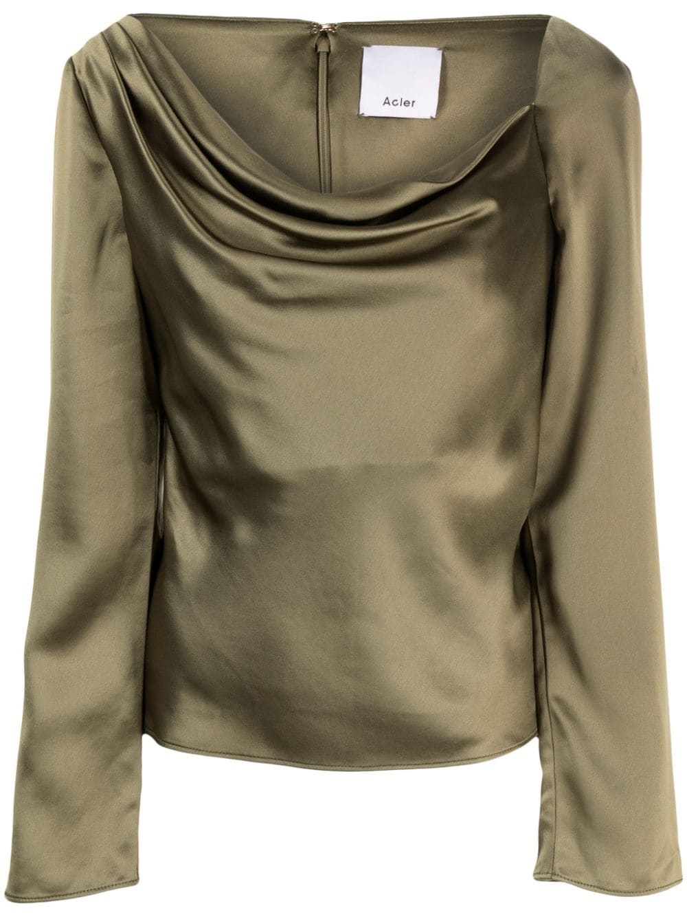 Acler Hallett satin-finish blouse - Green von Acler