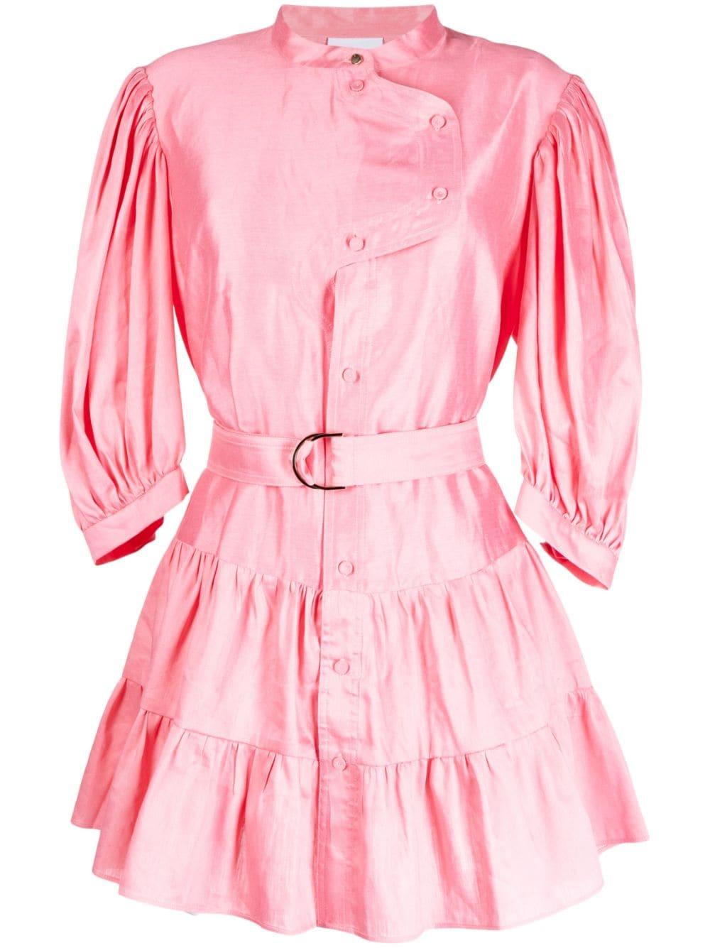 Acler Hundon belted shirt minidress - Pink von Acler