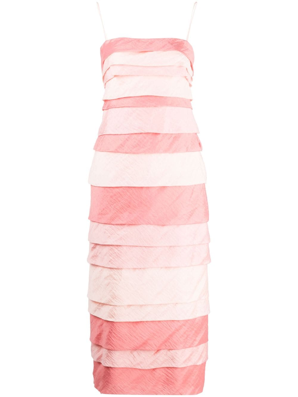 Acler Kirton ruffled sleeveless midi dress - Pink von Acler