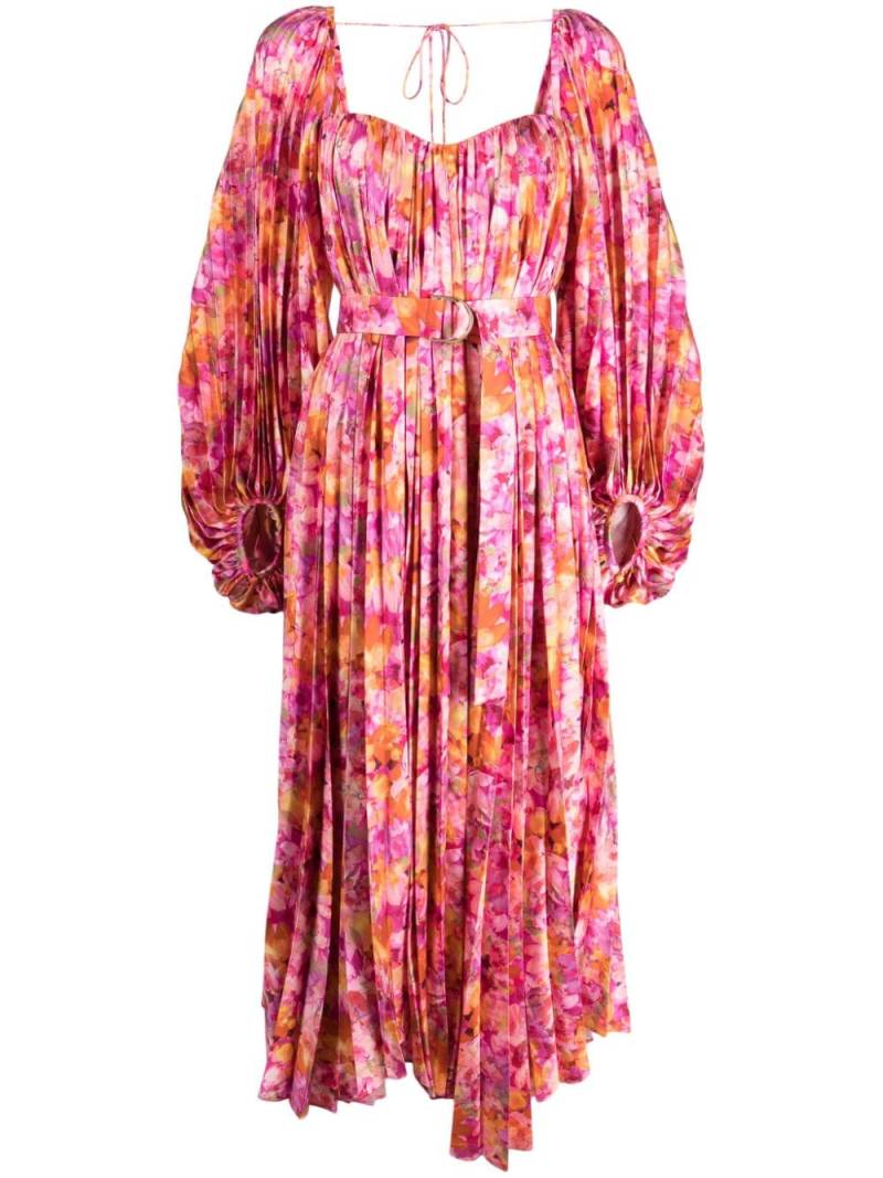 Acler Lothair pleated maxi dress - Multicolour von Acler