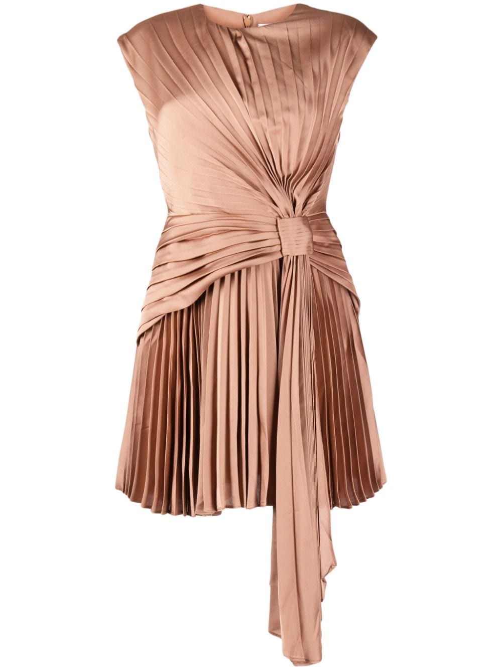 Acler Mossburn pleated satin minidress - Neutrals von Acler