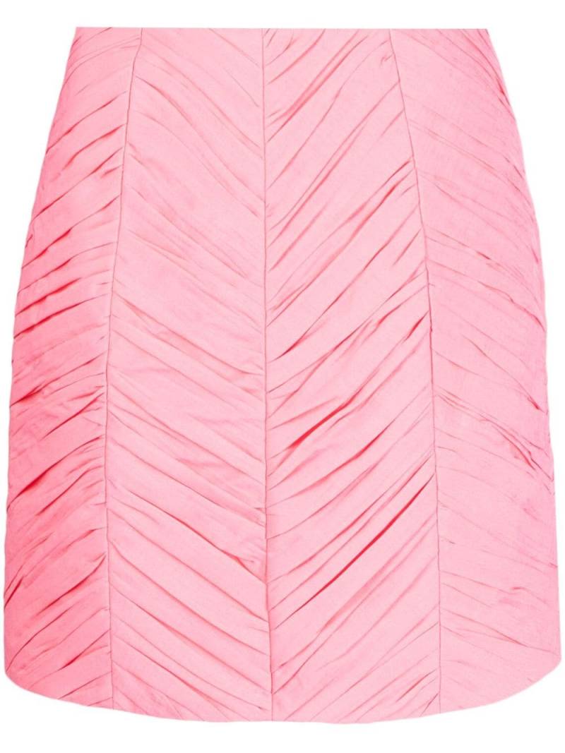Acler Radford ruched-detail miniskirt - Pink von Acler