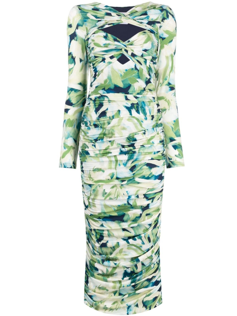 Acler Redland ruched midi dress - Multicolour von Acler