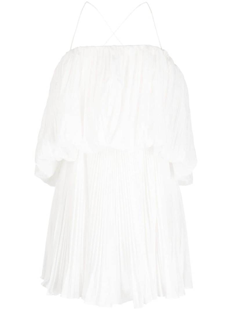 Acler Varley pleat-detailing dress - White von Acler