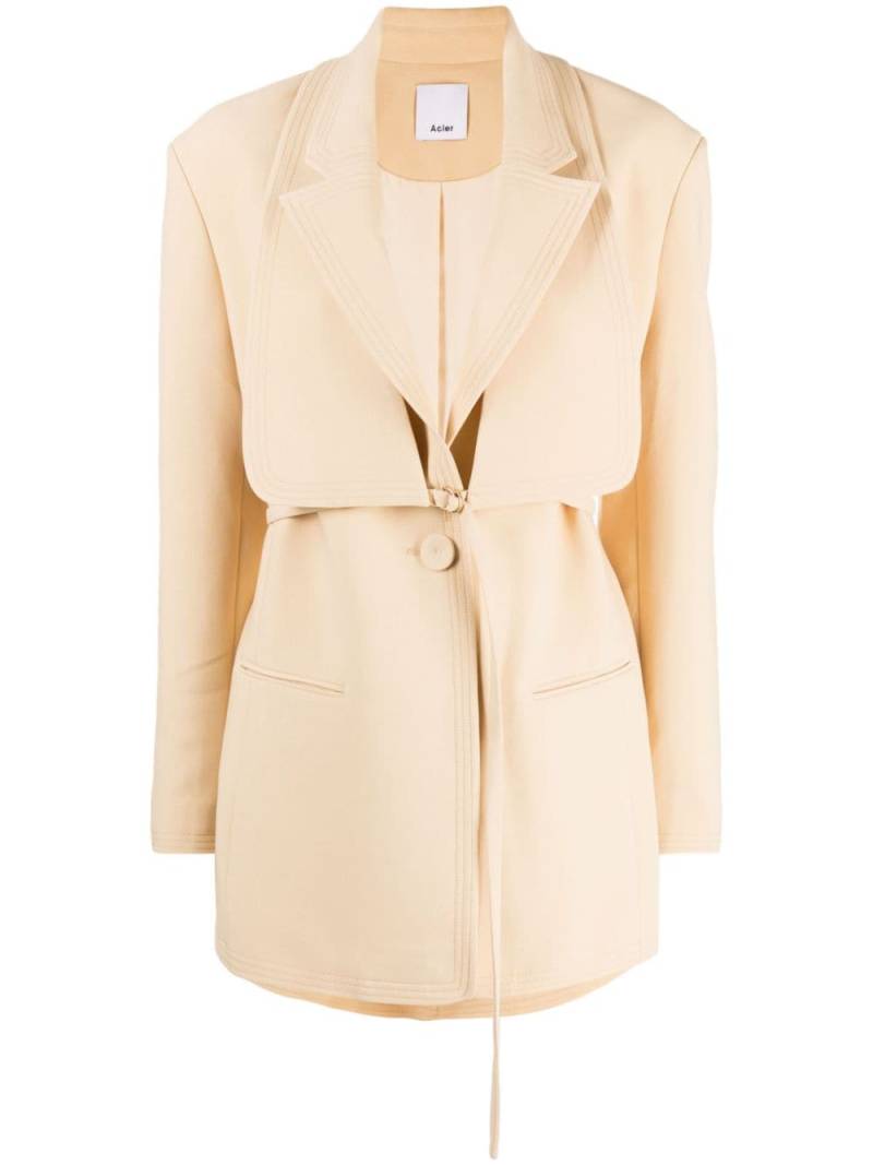 Acler Wirra single-breasted blazer - Yellow von Acler