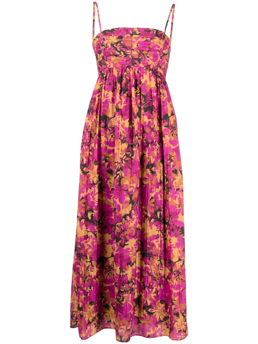 Acler flora-printed midi dress - Multicolour von Acler