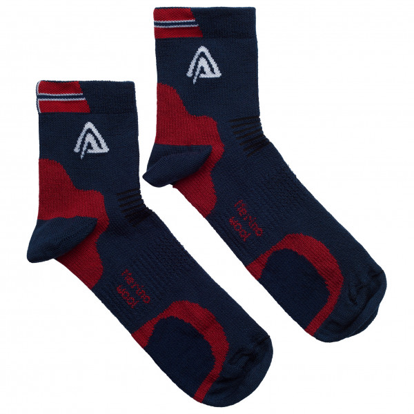 Aclima - Running Socks 2-Pack - Merinosocken Gr 32-35 blau von Aclima